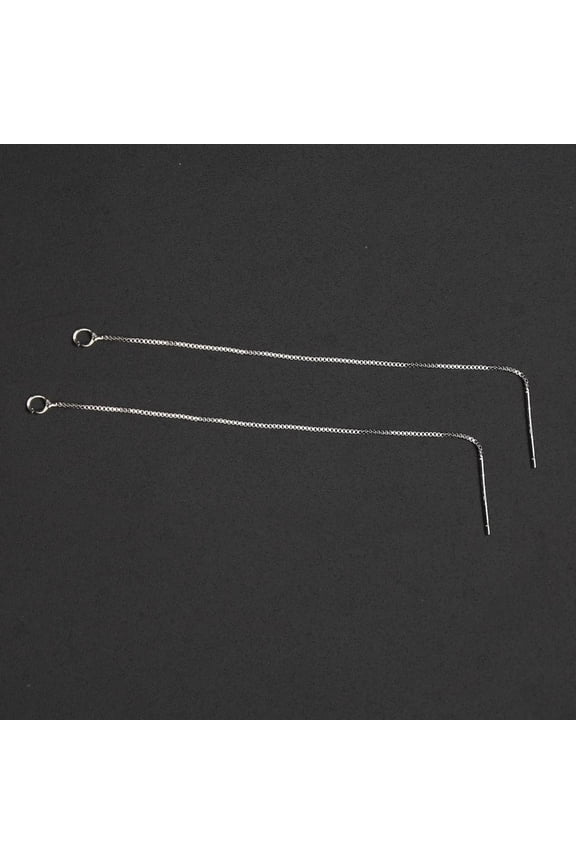Yammee 11cm Ear Threads Dangling Threaded Earring Ear Threads with Loop Drop Earring Threader for Jewelry Earring Making Crafts