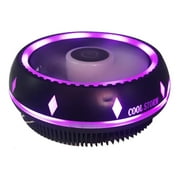 Yammee 12CM Quiet RGB Fan CPU Cooler for LGA1150,1151,1155,1156,1366,775 AM4,AM3+,AM3 AM2+,AM2,FM1,CPU Fan CPU Air Cooler
