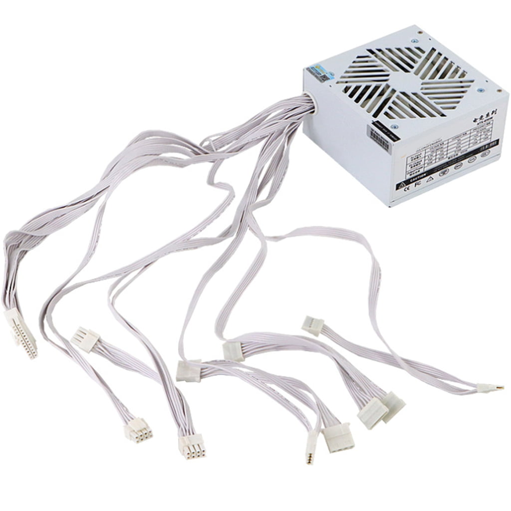 Yammee 12V 20+4Pin Power Supply 650W Computer Gaming Power Supply with 120mm Fan
