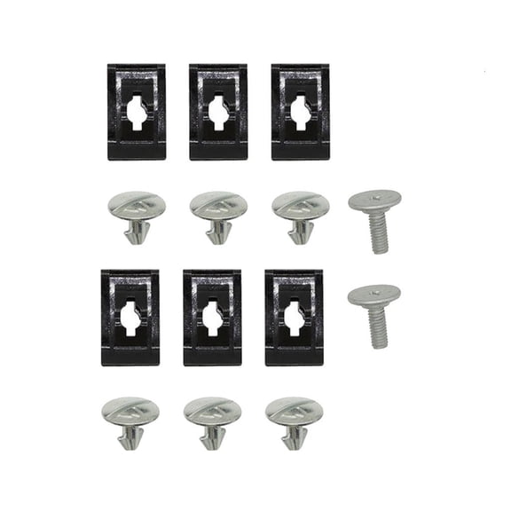 Yammee 14Pcs Lower Engine Cover Screws Easy Installation Splash Shield Hardware Bolts