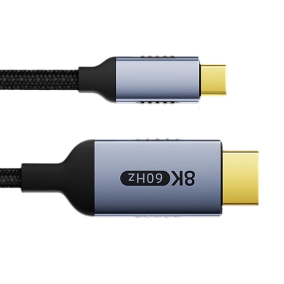 Yammee 2.1 USB C Video Cable 8K at 60Hz 4K at 240Hz Nylon Braided Cord Enhances Display