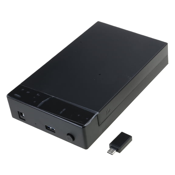 Yammee 2.5/3.5inch SATA3.0 HDD Enclosure with USB Type C Adapter, Supports UASP SATA3.0