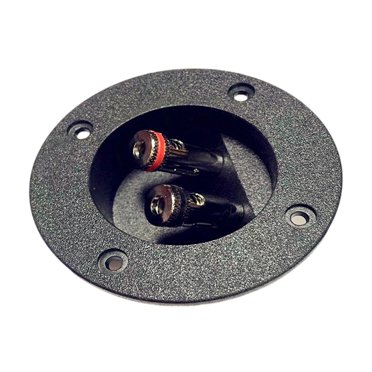 10 Pack Subwoofer Speaker Terminal Cup – 10 AWG Screw Binding Post Round Plate Connector