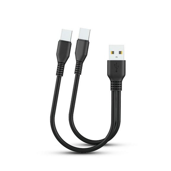Yammee 2 in 1 Micro USB Type C Cable Portable Dual Charge for Phone Type-C Charger Wires Power Bank USB C Charging Cord