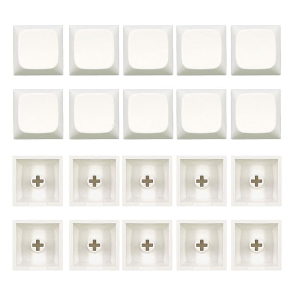 Yammee 20 Pieces PBT Blank Keycap XDA Profile 1U Gaming Keycap DIY Key Button Keycap