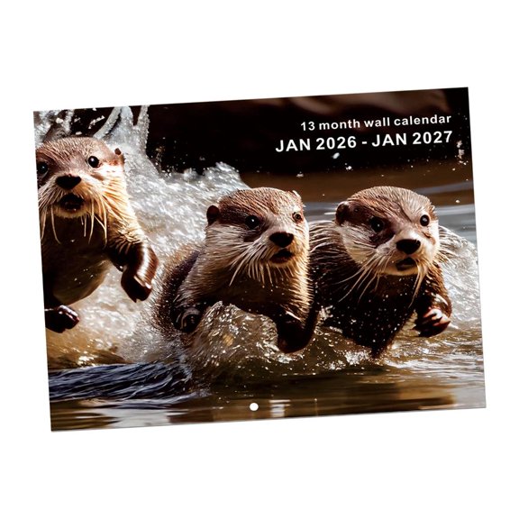 Yammee 2026 Animal Theme Wall Mount Calendar Planner with Date Markings For Planning