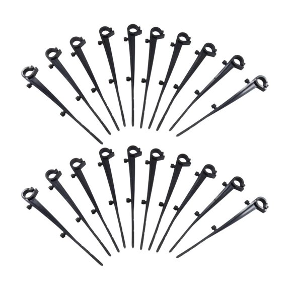Yammee 20Pcs Outdoor Gutter Filter Clips Gutter Brush Clamps Plastic Fixing Clips