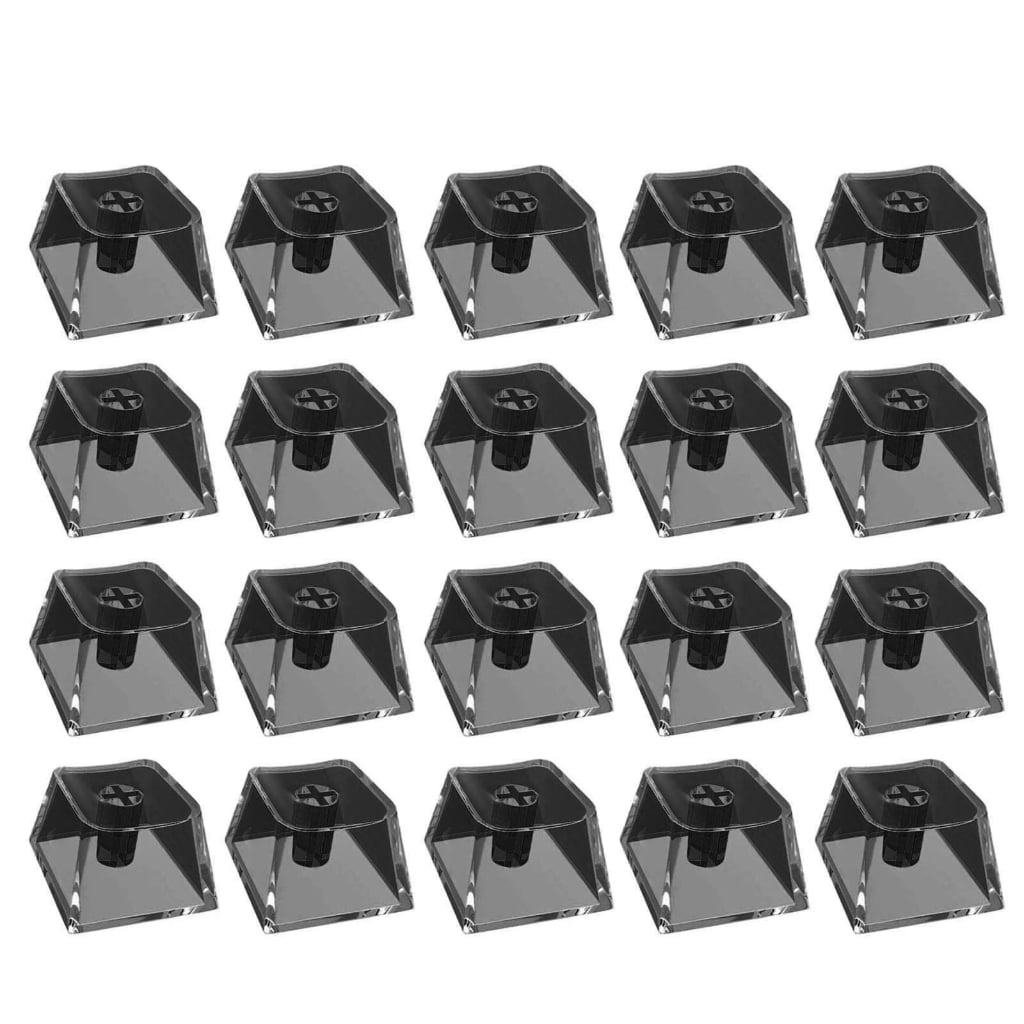 Yammee 20Pcs Transparents PC Keycaps Mechanical Keyboards Keycaps Blank ...
