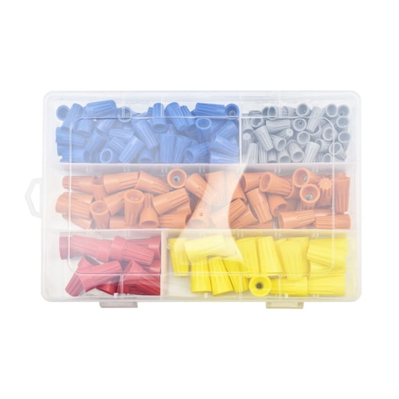 Yammee 220Pcs Electrical Wire Caps Connectors Nut Insulating Insert Twist Wire Connectors with Spring Twist Nut Caps Enduring
