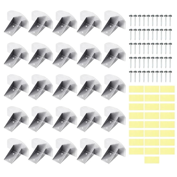 Yammee 25Pcs Metal Roof Anti Snow Guards Stainless Steel Snow Stop Ice Shield