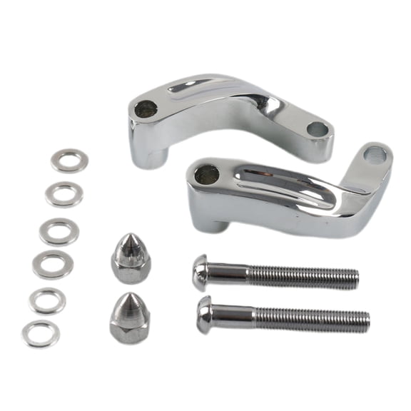 Yammee 2PCS Universal Motorcycle Rearview Mirrors Extension Riser Extend Adapter Modified Front Transfer Base Widening Bracket