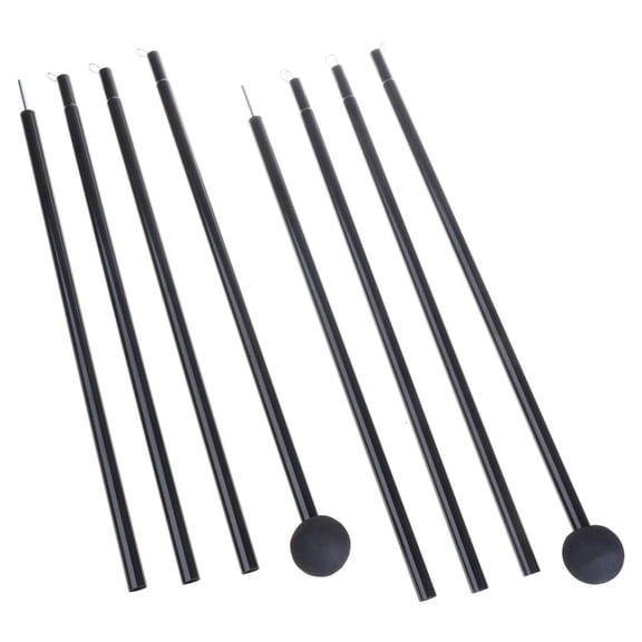 Yammee 2Pcs Light Weight Canopy Poles Adjustable Length Outdoor Awning Support Poles