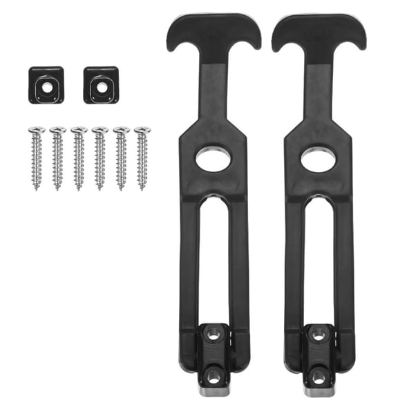 Yammee 2Pcs T-Handle Toolbox Latches Rubber Flexible Draw Latches with Screws