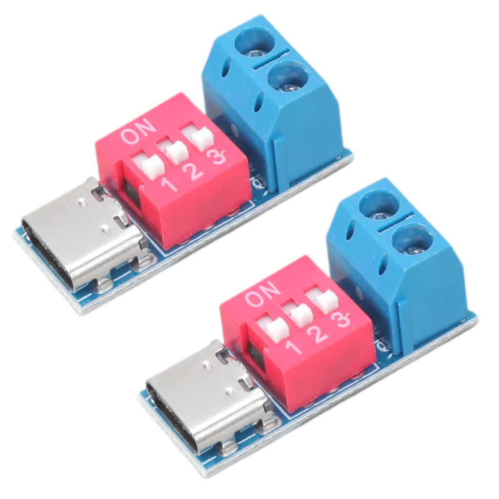 Yammee 2Pieces USB C PD3.0/2.0 Triggers Module Board with Adjustable ...