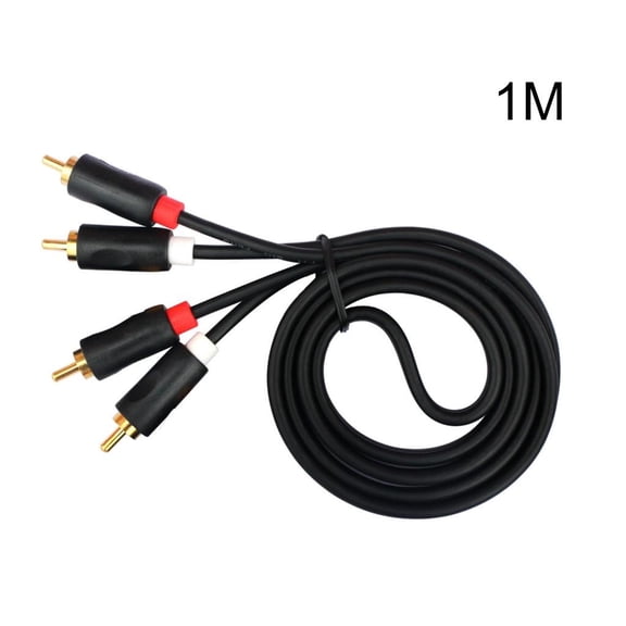 Yammee 2RCA to 2RCA Male to Male Audio Cable Gold-Plated Audio Cable for Home Theater