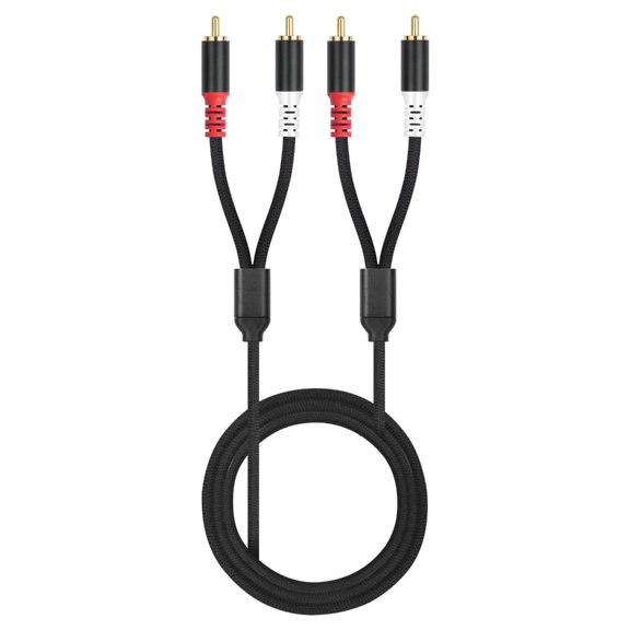 Yammee 2RCA to 2RCA Cable Gold Plated 2RCA Male to 2RCA Male Stereo Sound Cable