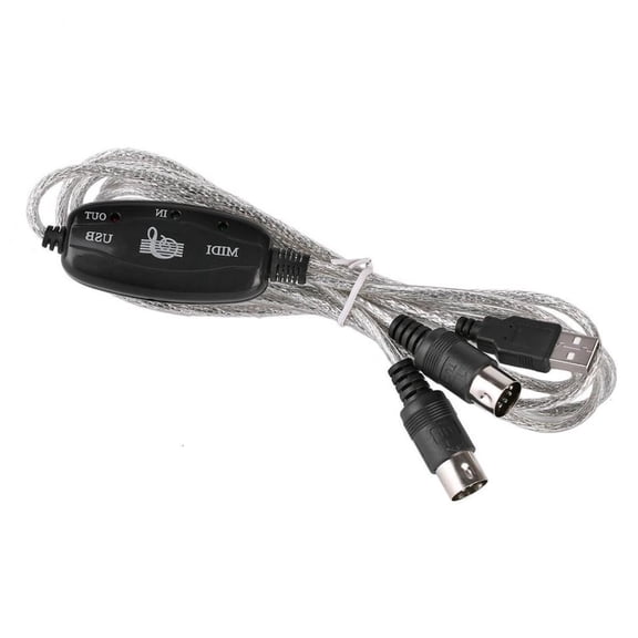 Yammee 2USB 5PIn Converter Cable 2 Channel Interface For Music Production Keyboards Synthesizers Computers Studio Applications