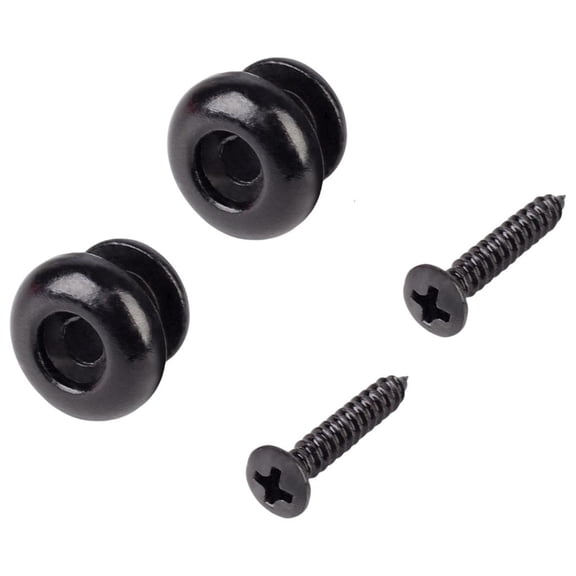 Yammee 2pack Easyly Install Rusts Resistant Strap Buttons Locking Pegs Bass Lock for Guitar and Ukulele