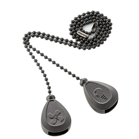 Yammee 2pcs Ceiling Fan & Light Pull Chain Extensions Decorative Pendants with Connectors Elegant Ceiling Fan Pull Chains set