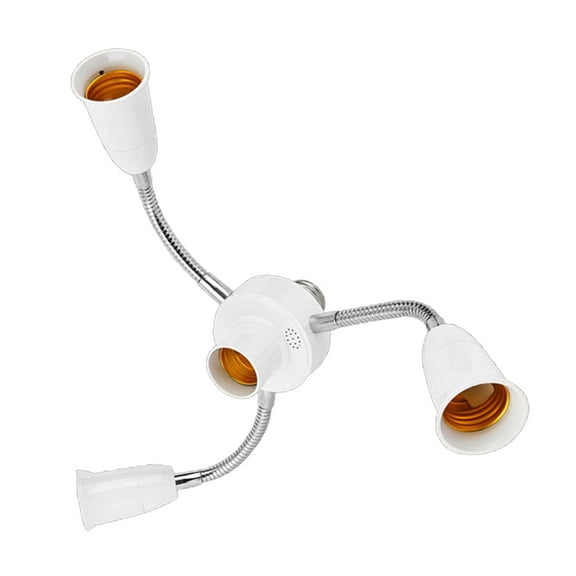 Yammee 3/4/5/6 in 1 Adjustable E27 to E27 Base Light Lamp Bulb Socket Splitter Adapter