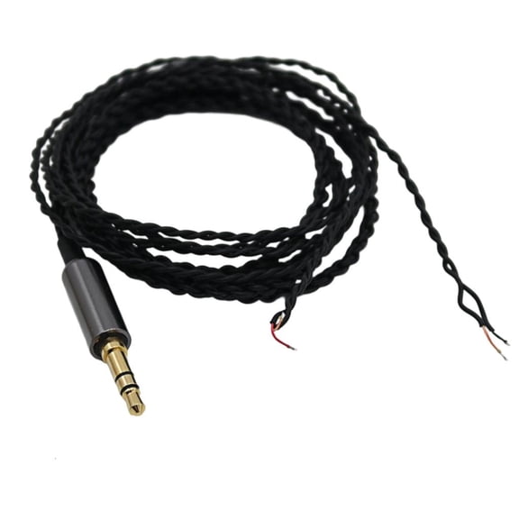 Yammee 3.5mm 1/8inch to Speaker Wire Pigtail Connector Adapter Repair Sound Cable Male Plug to Bare Wire for Speaker