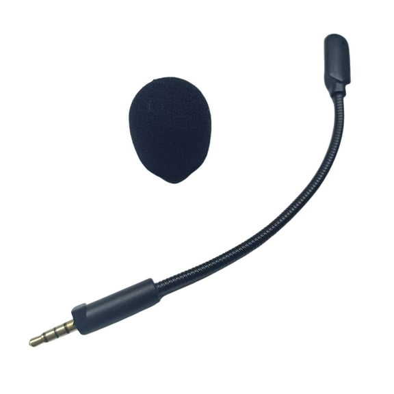 Yammee 3.5mm Game Microphone Boom for Headsets Gamings Mics Replacements Professional Microphone Replacement