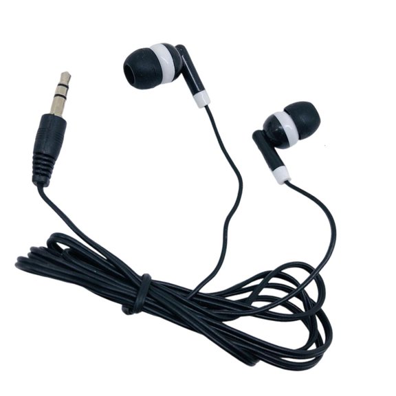 Yammee 3.5mm Headsets Earpiece In Ear Cord Earbud 3.5mm Earphone Extension Line for Phone MP3 Player Computer Notebook