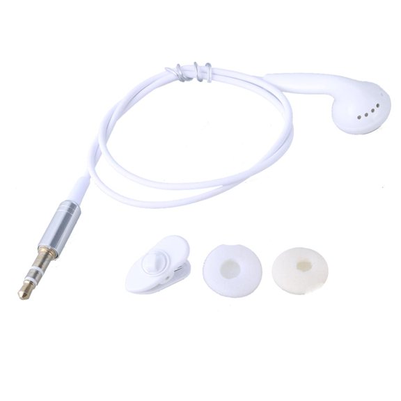 Yammee 3.5mm in Ear Single-Side Earphones Single Side Corded Headsets Mono Earbud Headphone for Mobile Phones Notebook
