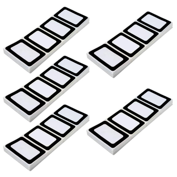 Yammee 300Pieces Black Border Name Labels Stickers 3x2.3Inch Self Adhesive Name Labels