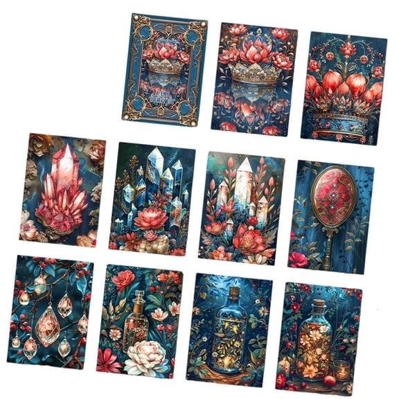 Yammee 30Pieces Scrapbooking Decorative Paper Set Antique Textured Paper Sheet For Art Craft Journaling Notebook Photo Album