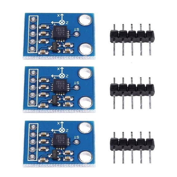 Yammee 3Pcs GY-61 ADXL335 Triaxial Analog Angular Transducer Output Accelerometer Module