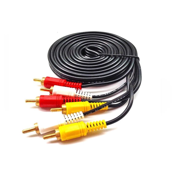 Yammee 3RCA to 3RCA Cable for Connecting DVDs Players to TVs and Consoles