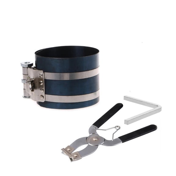 Yammee 3inch Piston Ring Compressor Tool Car Engine Piston Ring Pliers Fit for 53-175mm