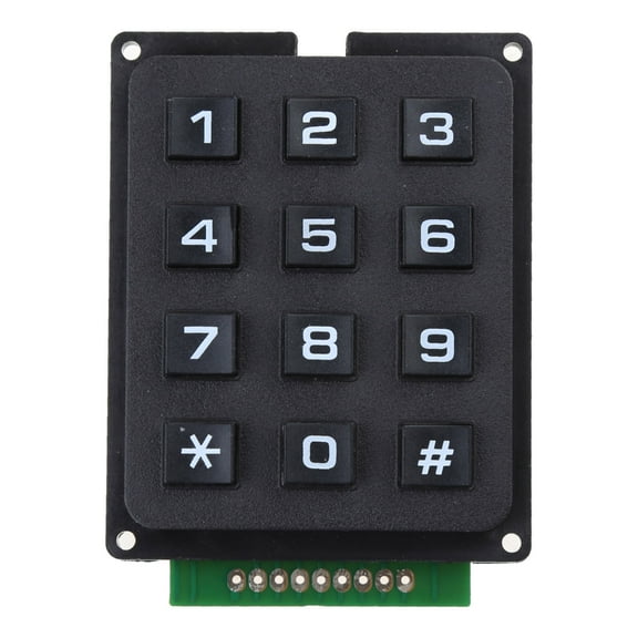 Yammee 3x4 Matrixes Array 12 Key Button Keypad Keyboard Module for Electronic DIY 12 Key MCU Membranes Button Keypad