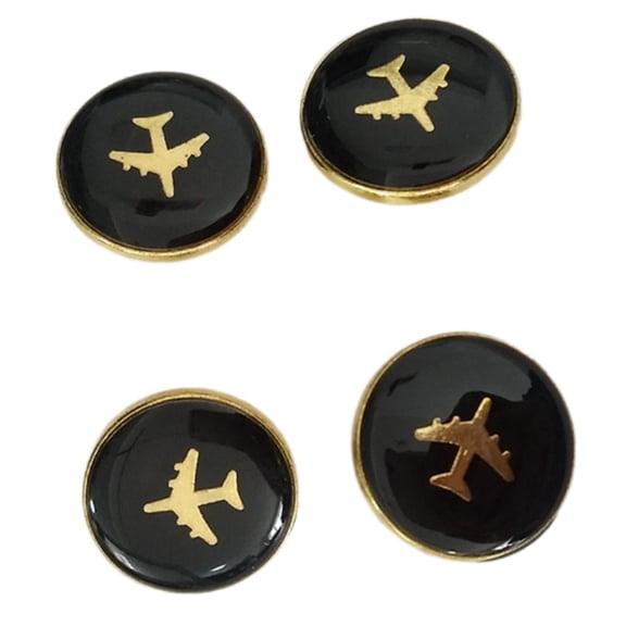 Yammee 4 Pcs Alloy Buttons Jackets Pants Buttons Sewing Buttons Uniform Buttons
