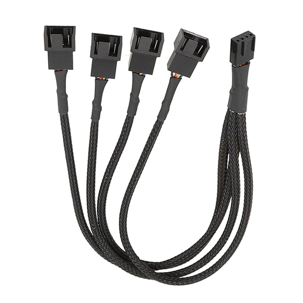 Yammee 4 Pin PWM Fan Splitter Cable Adapter Computer PC Fan Power ...