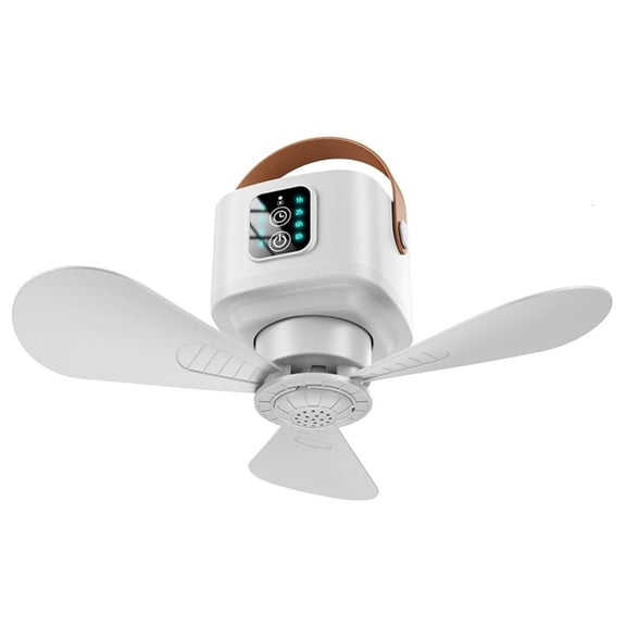 Yammee 4 Speed Ceiling Fan With LED Light Remote Controls 7200/3600mAh Battery Camping Tent Fan Portable Hanging Mosquitoes Repellents