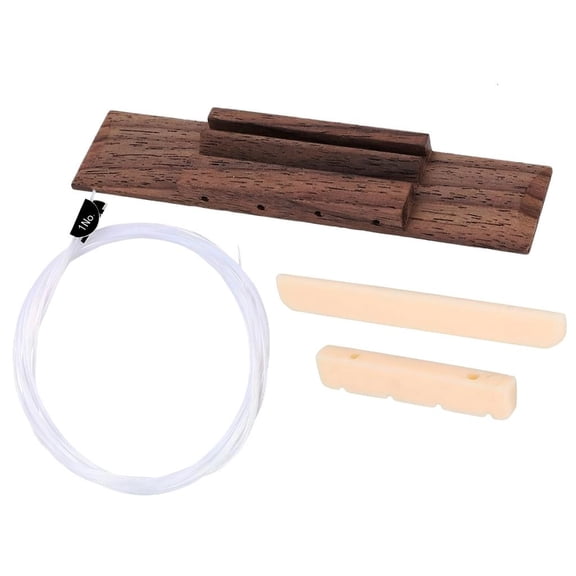 Yammee 4 String Ukulele Bridge Replacement Set for Easy Installation Superior Sound