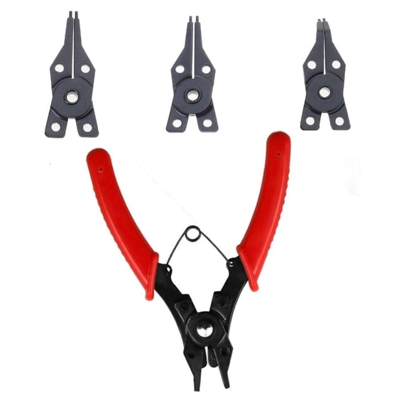 Yammee 4 in 1 Circlip Pliers Needle Nose Pliers Retaining Rings Pliers For Removing
