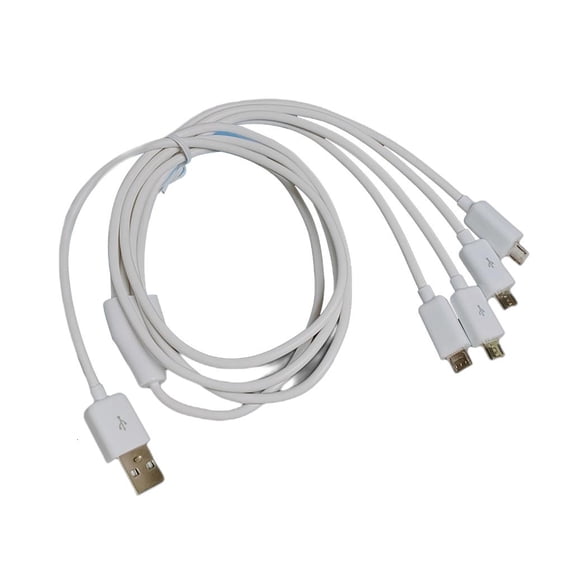 Yammee 4 in 1 USB Male to Micro USB Male Charging Cable Micro USB Splitter Cord 1meter