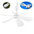 thumbnail image 1 of Yammee 42cm Portable Ceiling Fan with 6 Blades USB Tent Fans Canopy Fan for Camping, 1 of 20