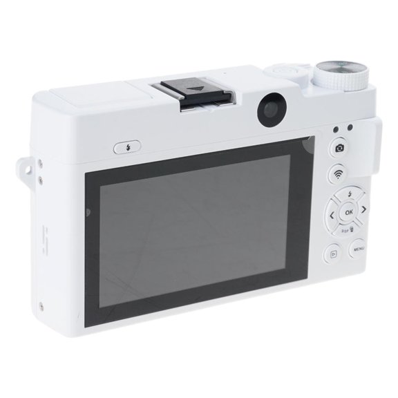 Yammee 4K UHD Mirrorless Camera 18X Digital 75MP Front Rear Cameras 9 Photo Video Mode Compact USB Charging Phone Control