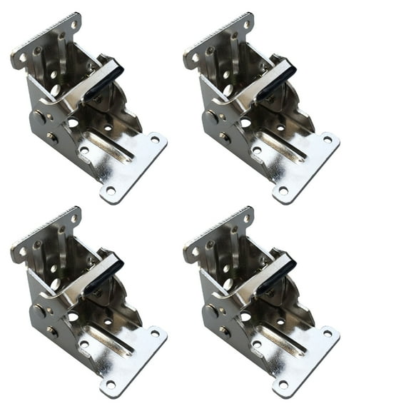 Yammee 4Pcs 90 Degrees Self-locking Hinge Furniture Hardware for Tables Workbenchs
