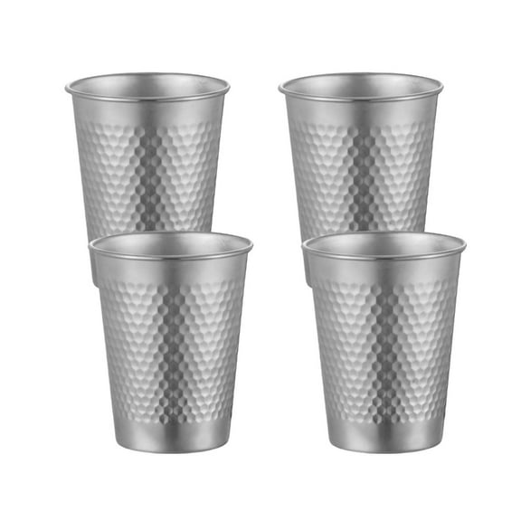 Yammee 4Pieces Stackable Stainless Steel Kids Cups Portable And Rusts Resistant Mugs