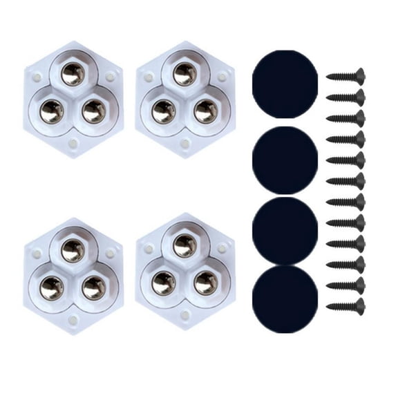 Yammee 4pcs ABS & Metal Casters Stick Mini Rollers Upgrades for Kitchen Appliances