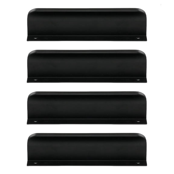 Yammee 4pcs Sturdy Aluminum Alloy Finger Pulls Kitchen Cabinets Handles Hide Designs