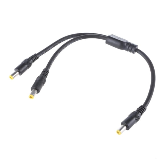Yammee 5.5x2.5mm/5.5x2.1mm Connector Wire Line 1 to 2 Y Splitter Cord for Cameras Fan