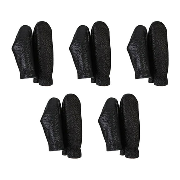 Yammee 5 Sets/10Sets Leather Finger Protector, Needle Felting Knitting Finger Thimble