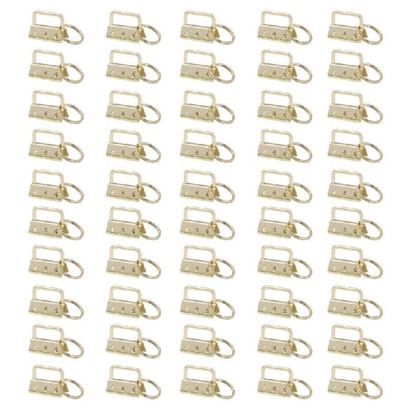 Yammee 50 Pcs for Key Fobs Tail Clips with for Key Rings for Key Chain Pendant Making A