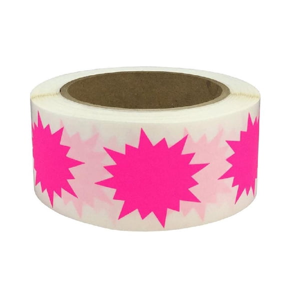 Yammee 500 Pcs/Roll Bright Colorful Adhesive Stickers Fluorescent Awards Label Stickers